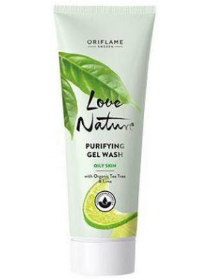 ORIFLAME LOVE NATURE Purifying Gel Wash with Organic Tea Tree & Lime 125ML