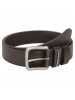 Fastrack Black Single-Sided Leather Belt with Antique Nickel Tongue Buckle-B0392LBR01X
