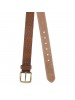 FASTRACK  TAN LEATHER BELT Single-Sided Leather Belt with Antique Brass Finish Buckle-B0399LTN01L