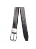 Titan Black & Brown Reversible Belt with Pin Buckle for Men-TB185LM4R2X