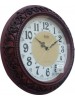 Ajanta Analog 36 cm X 36 cm Wall Clock  (Brown, With Glass)