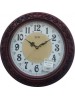 Ajanta Analog 36 cm X 36 cm Wall Clock  (Brown, With Glass)