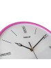 Oreva Plastic Wall Clock (Pink_30 x 30 cm)