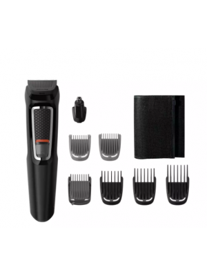 PHILIPS MG3730/15 8-in -1 Hair Clipper & Face Multigroomer Trimmer Kit (Black)