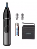 PHILIPS Series 3000 Battery-Operated Nose, Ear and Eyebrow Trimmer - Showerproof, No Pulling Guaranteed, 100 Percent Comfort, Protective Guard System - NT3650/16
