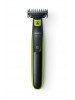 PHILIPS QP2525/10 OneBlade Hybrid Trimmer and Shaver with 3 Trimming Combs (Lime Green)