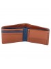 Fastrack Brown Leather & Denim Bifold Wallet for Mens-C0410LTN01