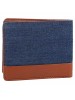 Fastrack Brown Leather & Denim Bifold Wallet for Mens-C0410LTN01