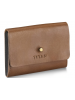 TITAN Tan Leather Multipocketed Card Case for Men with Mushroom Hook For Men-TW225LM1TN