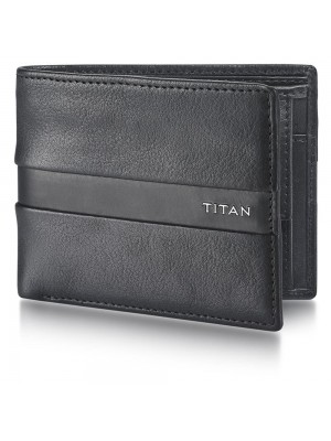 TITAN RFID Protected Anti Theft Wallet in Black with Special Protective layer For Men-TW231LM1BK
