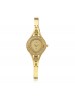 Maxima Analog Gold Dial Watch & Golden Stainless Steel Strap for Women-24385BMLY