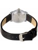 Maxima Analog White Dial Watch & Black Leather Strap For Women-41312LMLI