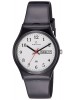 Maxima Aqua Day-Date White Dial Watch & Black Plastic Strap For Men-02202PPGW