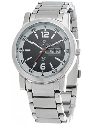 MAXIMA ATTIVO GENTS ROUND DATED STAINLESS STEEL -21001CMGI