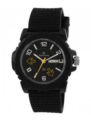 Maxima Aqua-Sport Day-Date Black Dial Analog For Men -27281PPGW