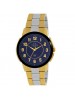 MAXIMA BIMETAL ROUND DIAL SILVER AND GOLD STAINLESS STEEL GENTS WATCH -51872CAGT