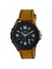 MAXIMA Analog BLACK Dial ATTIVO Watch Date Function & Brown Leather Strap for Men-60320LMGE
