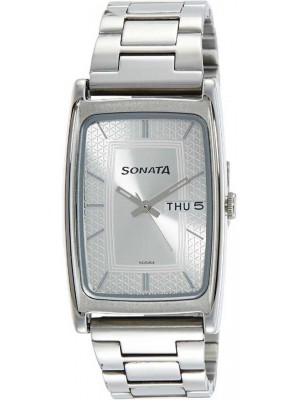 Sonata Analog Silver Dial Men's Watch - 7122SM02