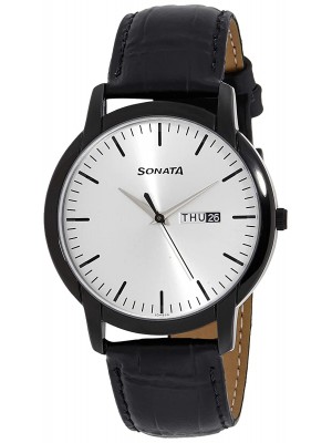 Sonata Reloaded Analog Silver Dial Men's Watch - 77031NL03