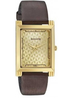 Sonata 77036YL02CJ Analog Watch - For Men