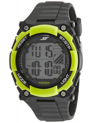 Sonata Fibre (SF) Digital Grey Dial Men's Watch-77081PP03