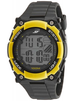 Sonata Fibre (SF) Digital Grey Dial Men's Watch-77081PP04