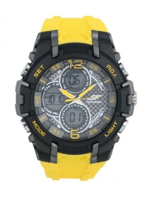 SONATA Nitro from SF - Yellow Ana-Digi Watch 77102PP02