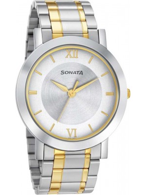 SONATA Utsav Grey Dial Stainless Steel Watch
