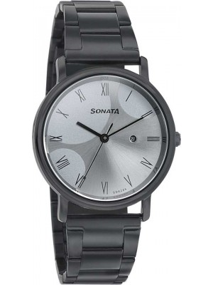 Sonata Onyx 87029NM01 Analog Watch for Women