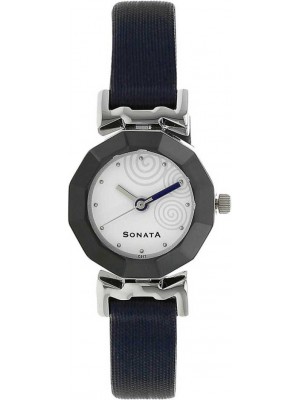 Sonata Yuva Analog White Dial Women's Watch -NL8943SL02