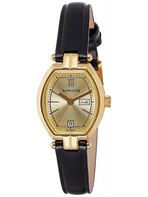 Sonata Analog Gold Dial Women's Watch - NK8083YL03