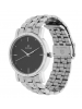 Titan Black Dial Analog Watch & Silver Stainless Steel Strap For Mens -1639SM02