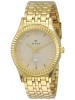 Titan White Dial Analog Watch with Day & Date Function & Golden Stainless Steel Strap for Men-NJ1528YM04