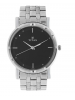 Titan Black Dial Analog Watch  & Silver Stainless Steel Strap for Men-NL1639SM02