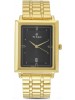 Titan Black Dial Analog Watch with Date Function & Golden Stainless Steel Strap for Men- NL1715YM03