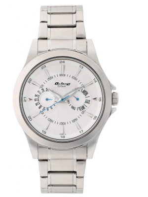 Titan Octane Silver Dial Multifunction Watch & Silver Stainless Steel Strap for Men-NK9323SM01BM