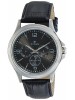 Titan Anthracite Dial Multifunction Watch &  Black Leather Strap for Men-NL1698SL02