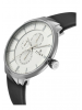 Titan Silver Dial Multifunction Watch & Black Leather Strap Watch for Men-NL90093SL01