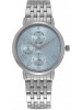 Titan Blue Dial Multifunction Watch & Stainless Steel Strap for Women-2569SM02