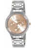 Titan Rose Gold Dial Multifunction Watch & Stainless Steel Strap for Women-2588KM03