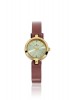 Titan Champagne Dial Analog Watch & Brown Leather Strap for Women-2598YL01