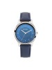  Titan Blue Dial Analog functionality & Blue Leather Strap for Women-2639SL02