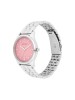Titan with Pink Dial & Analog functionality Watch Stainless Steel Strap for Women-2639SM01