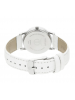 Titan Silver Dial Multifunction Watch & White Leather Strap for Women-NJ2557SL01