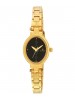 Titan Black Dial Analog Watch & Golden Stainless Steel Strap for Women-NK2535YM02