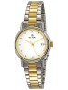 Titan White Dial Analog Watch with Date Function &  Two Toned Stainless Steel Strap for Women-NK2572BM01